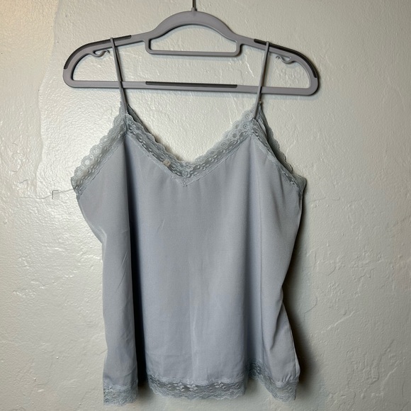 Newbury Kustom Grey Spaghetti Strap Blouse - Picture 2 of 3